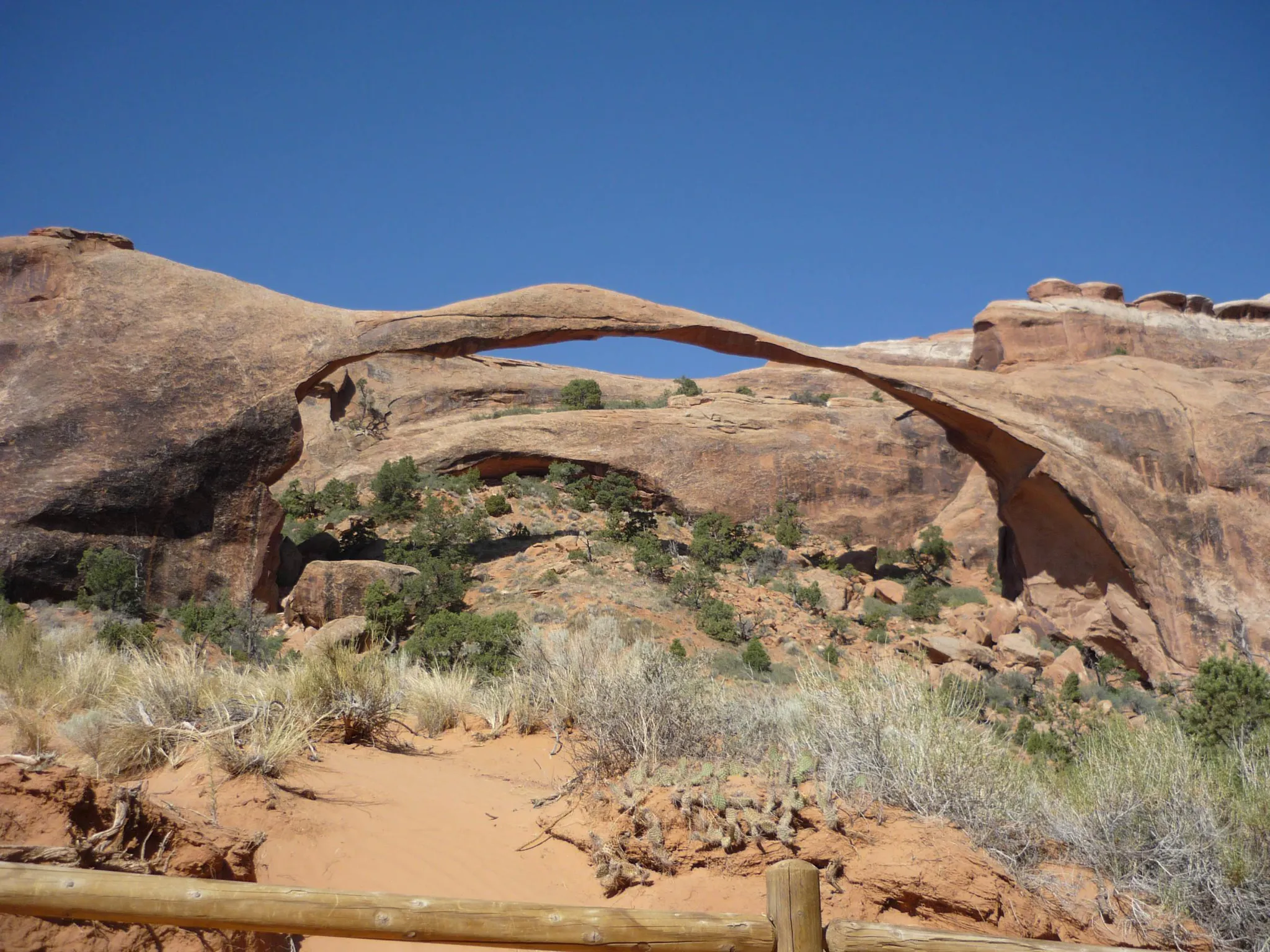 Arches NP Landscape Arch Summer Shot