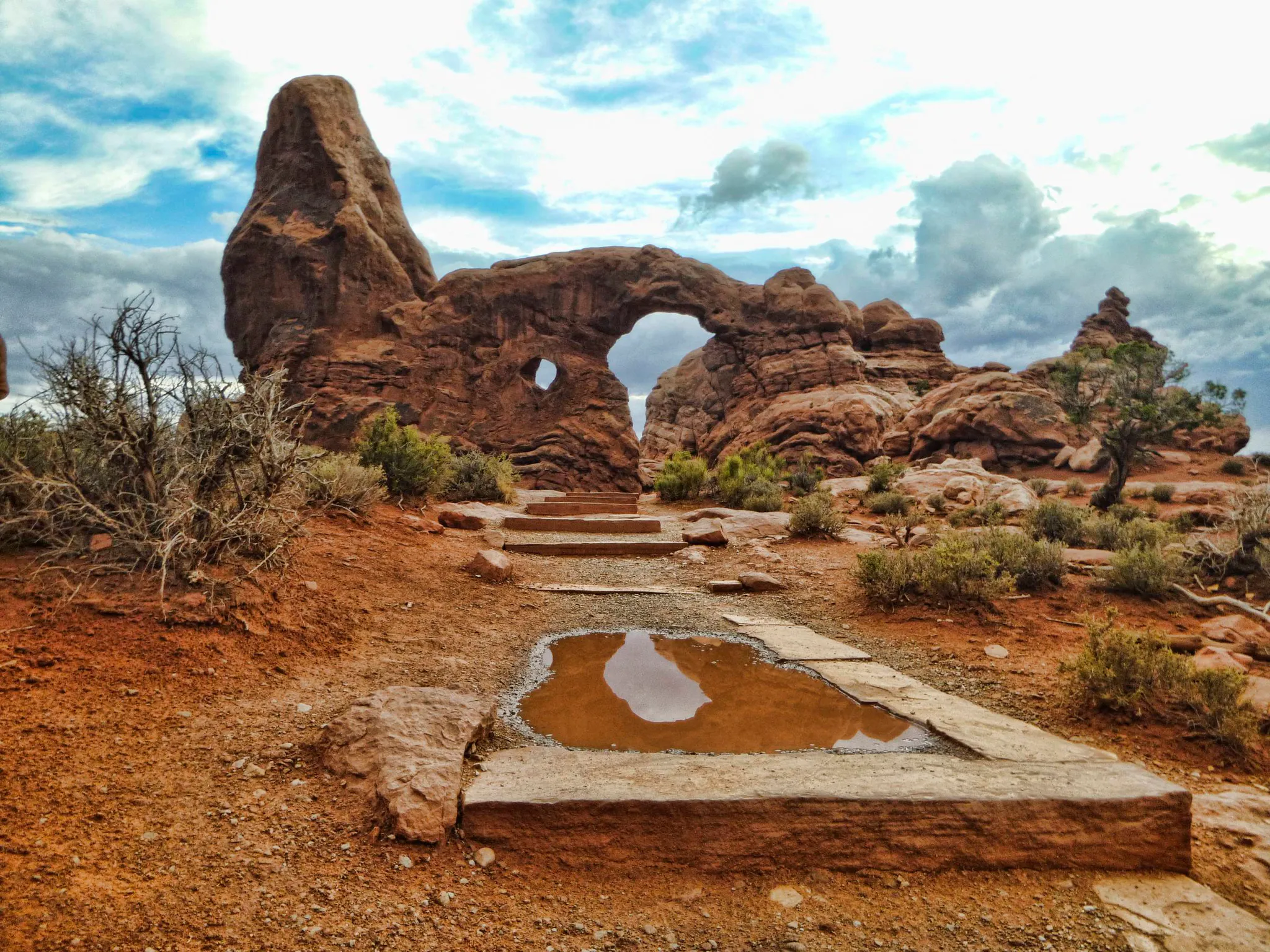 Arches NP Turret Arch Reflection