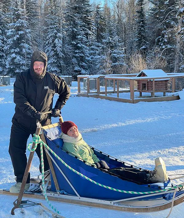 Dog sled Northern Lights tour #2