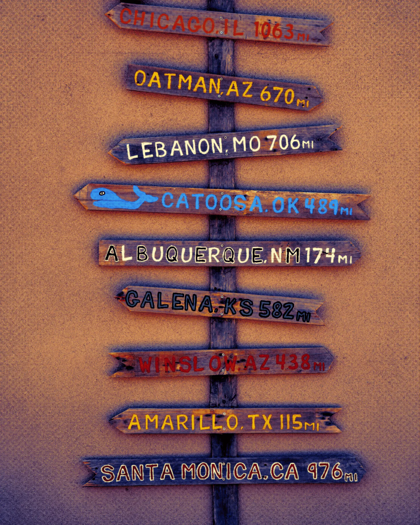MIles to go Route 66