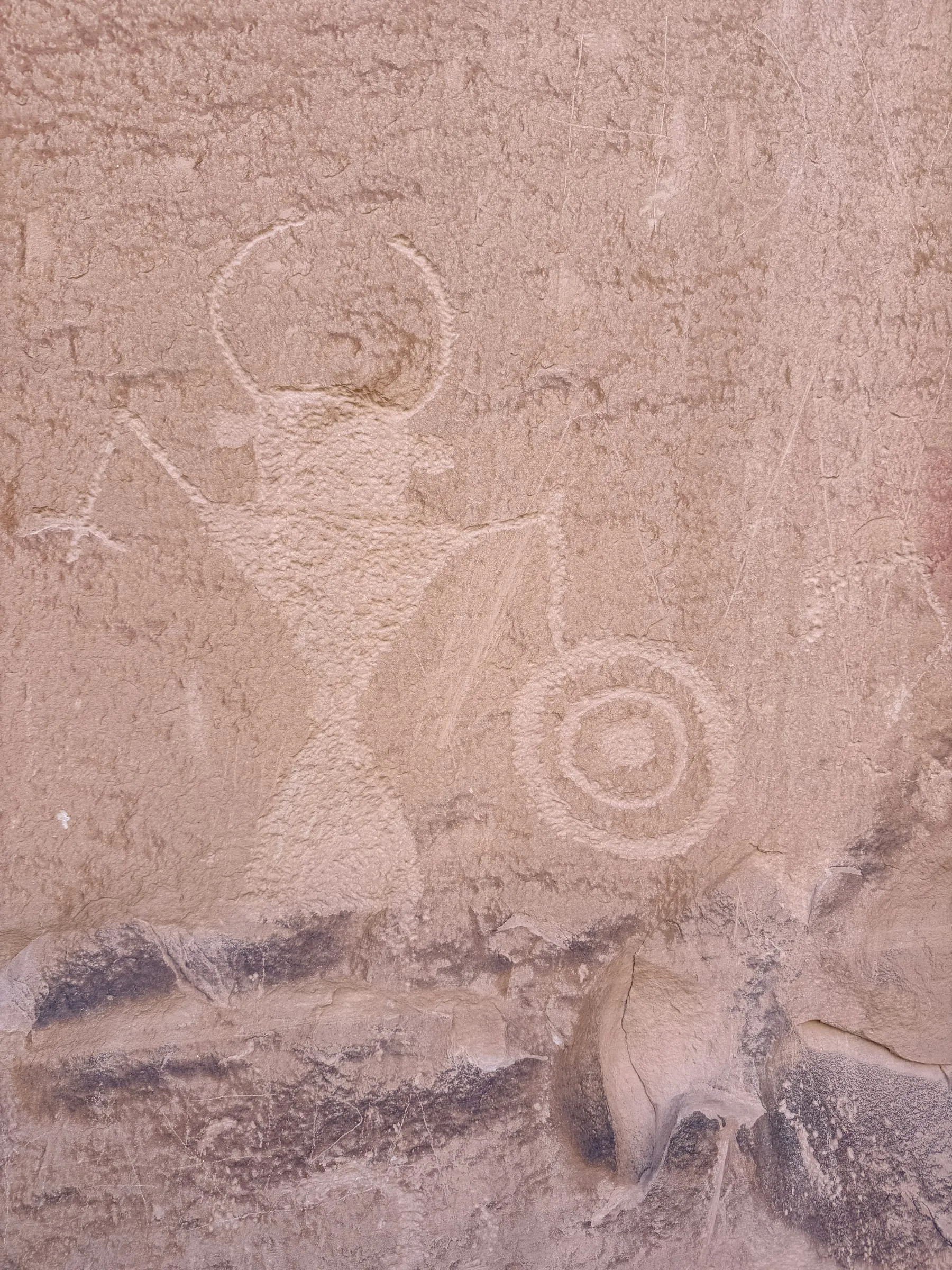 Ancient rock carvings on a canyon wall, Grand Staircase-Escalante