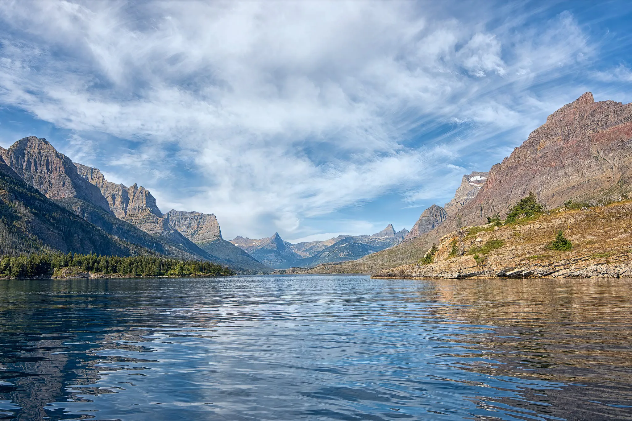 Out on the lake, Glacier National Park