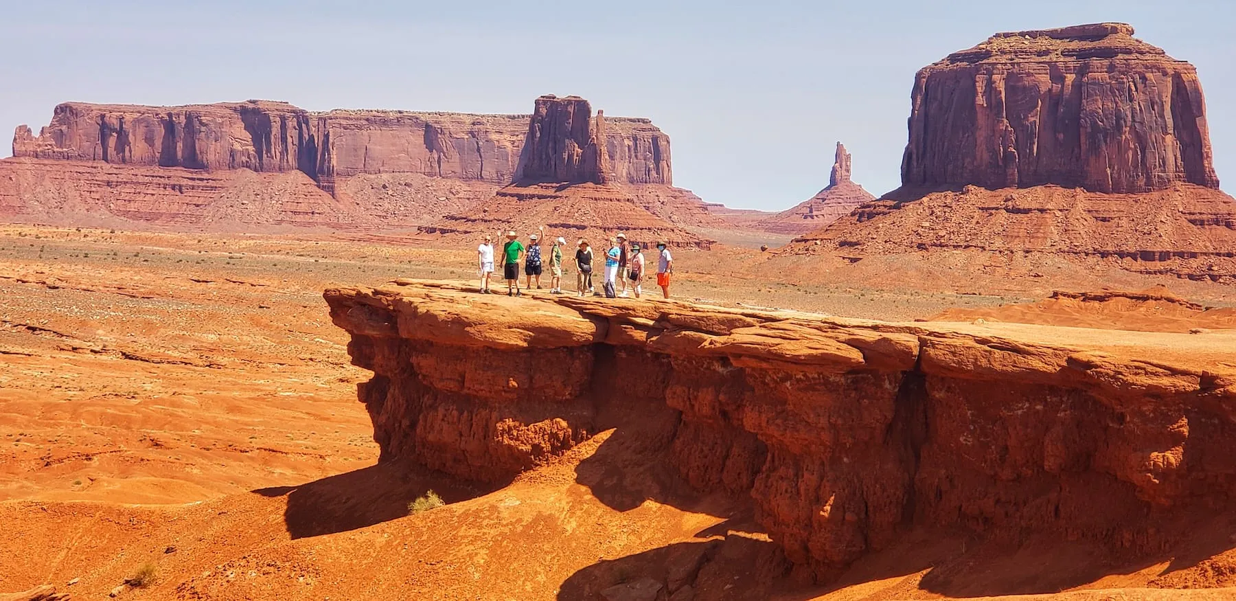 The buttes of Monument Valley, close up
