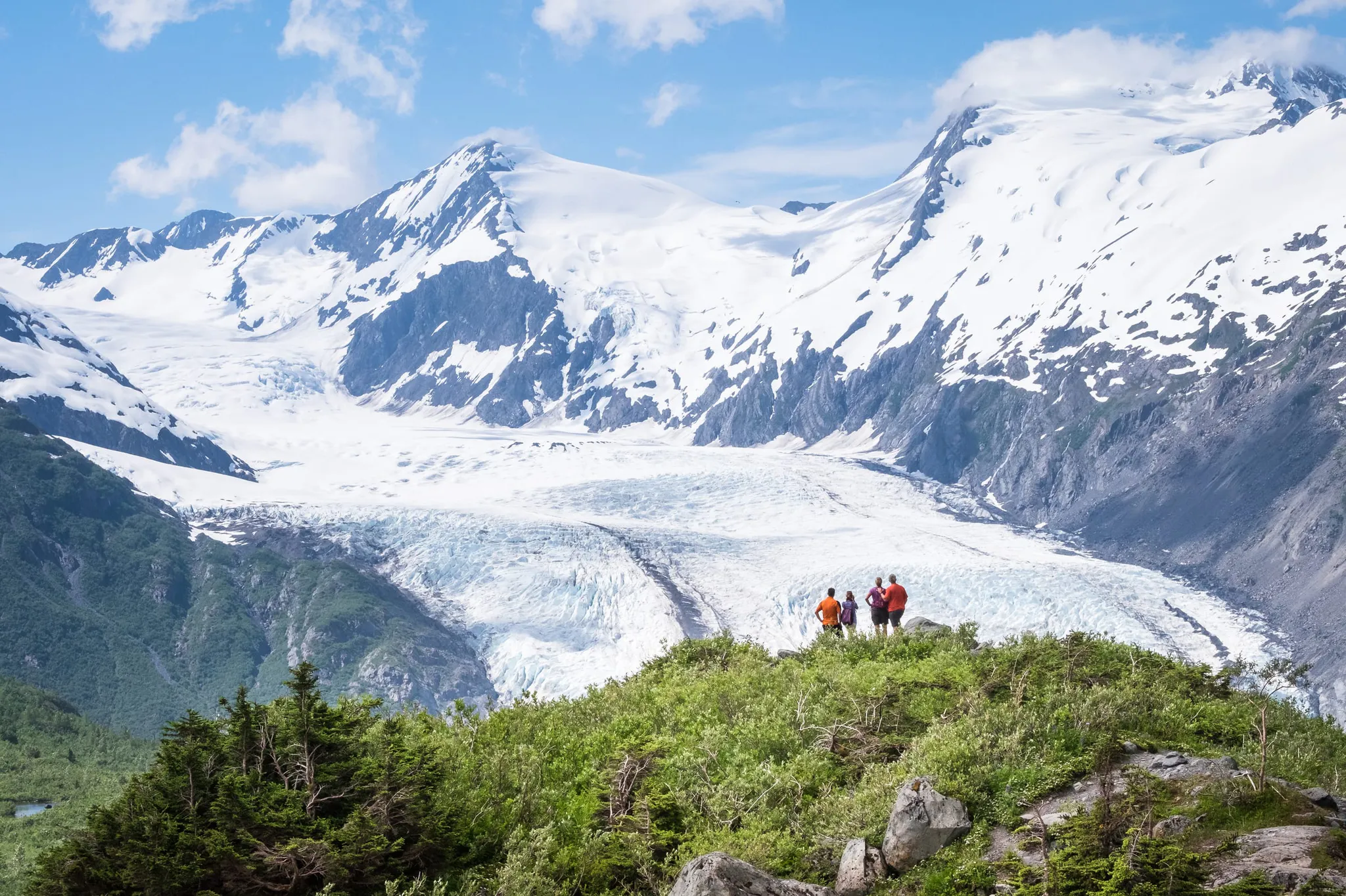 A group at Portage Pass