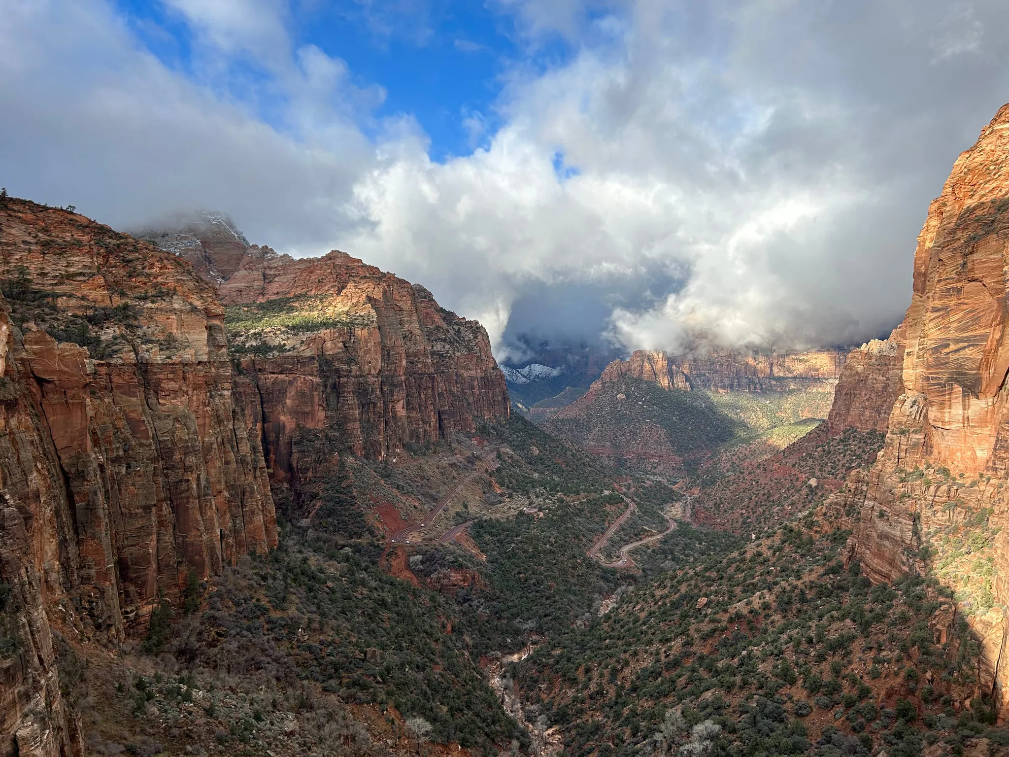 An overlook in Zion National Park