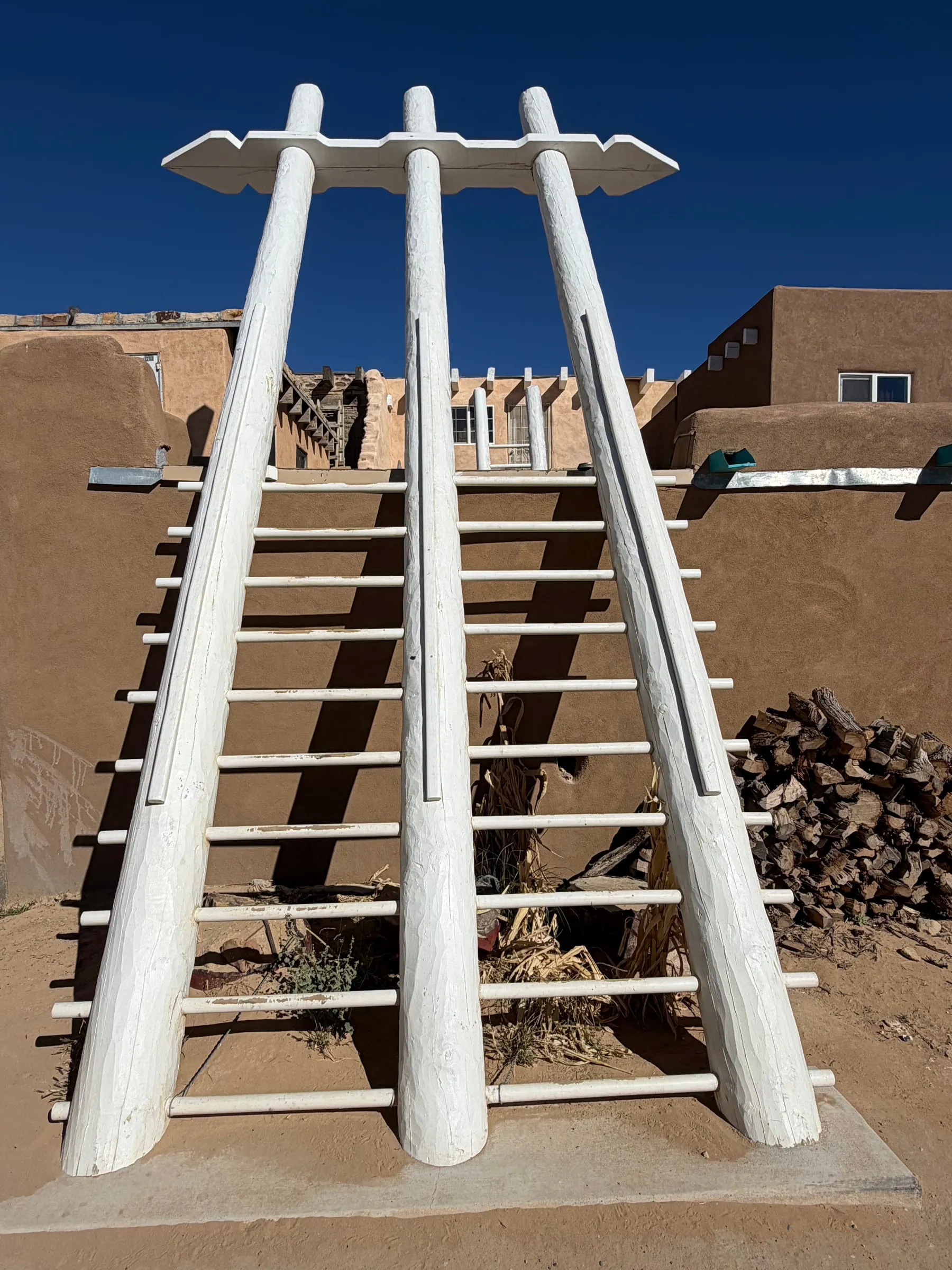 A ladder at Acoma Pueblo